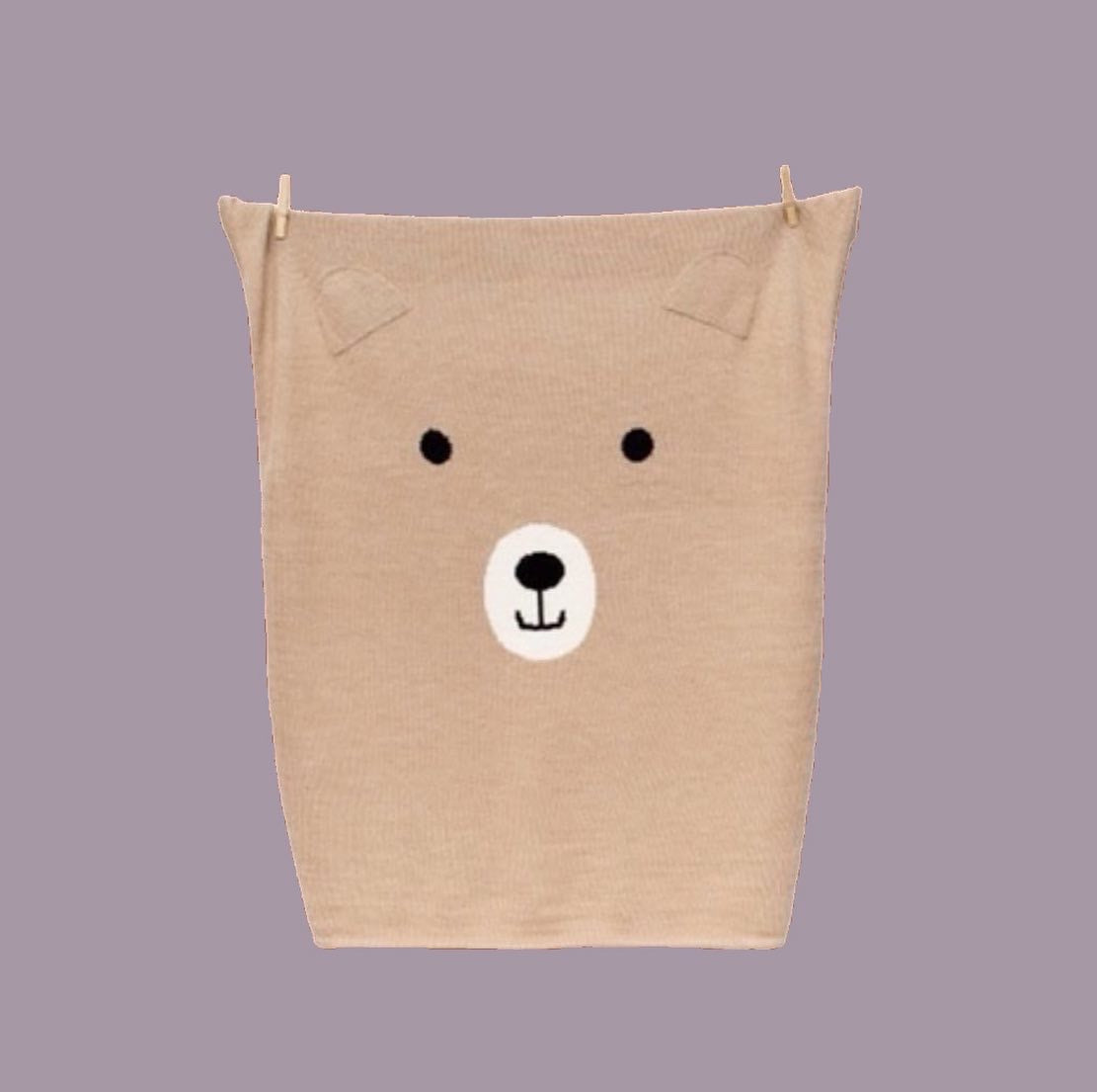 Beige bear blanket