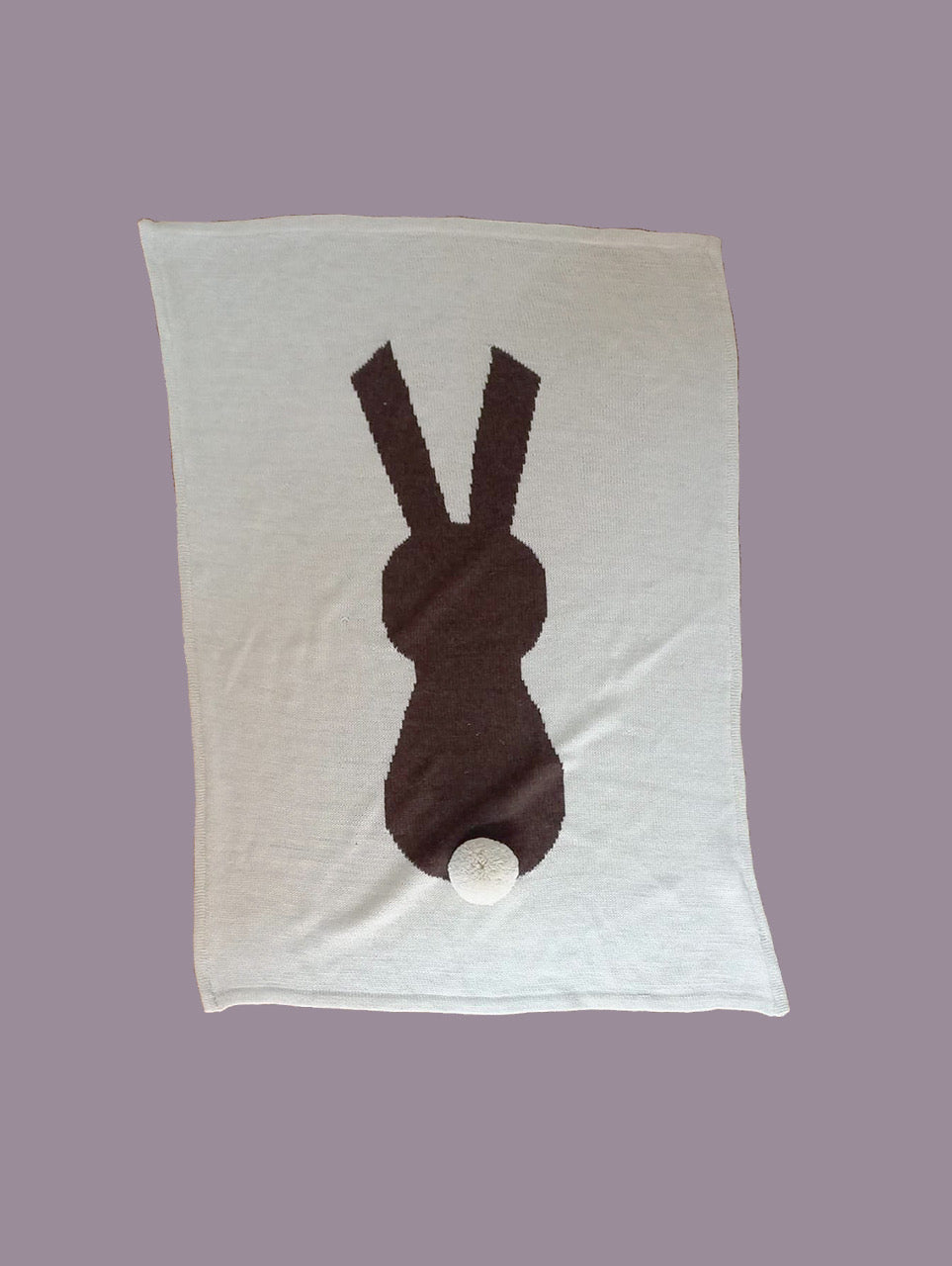 Chocolate bunny on beige